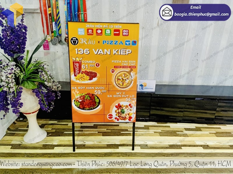 Cách bảo quản standee đế sắt chữ a giá rẻ tại Đà Nẵng